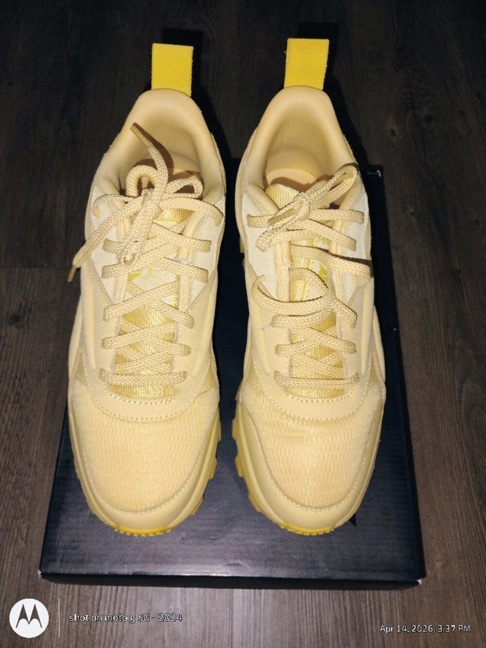 Cardi B Reeboks  Classics  Color- yellow  Grade School-7Y